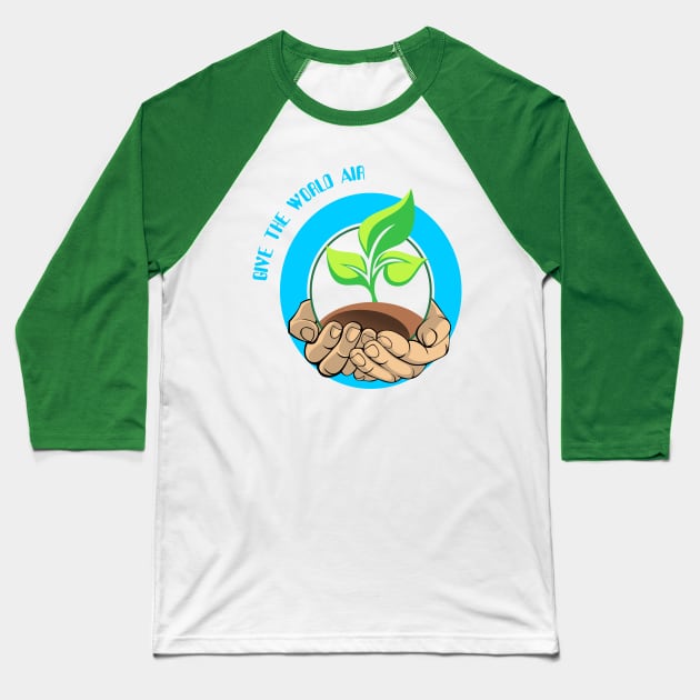 Give the planet air Baseball T-Shirt by Karlov Print